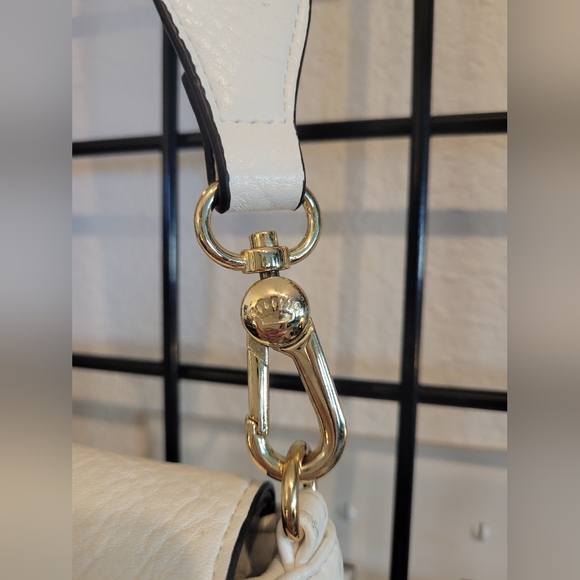 Juicy Couture Studded Moto Rocker Off White Crossbody Bag - Picture 4 of 10